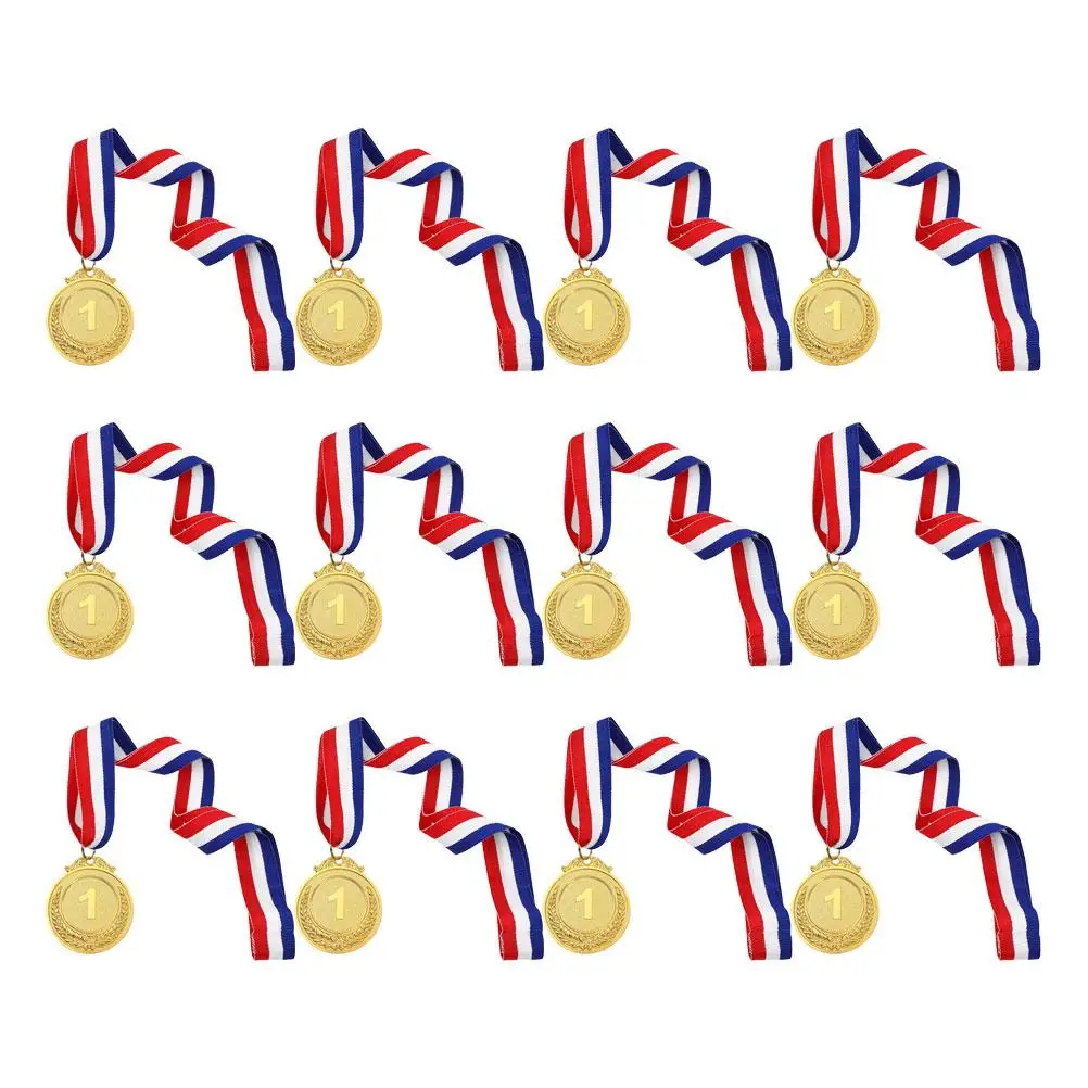 12 Pcs Digital Medals Number Awards Silver Zinc Alloy Lightweight Comfortable Hanging Ribbon Kids Sports Competition School
12 Pcs Digital Medals Number Awards Silver Zinc Alloy Lightweight Comfortable Hanging Ribbon Kids Sports Competition School
