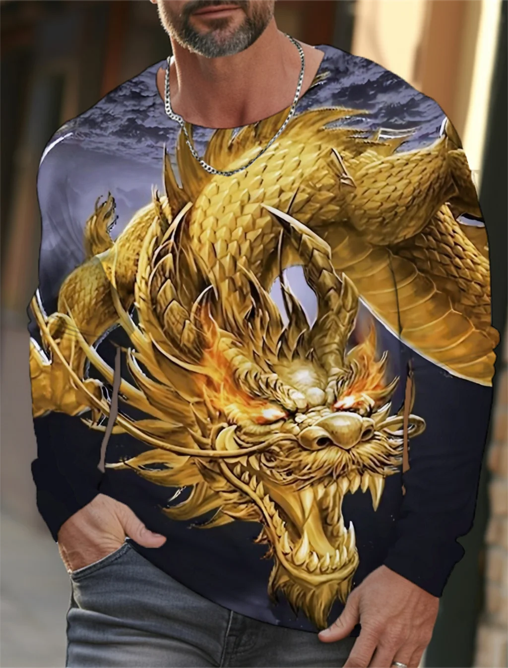 Dragon pattern 3d Print Men's Long Sleeve T-Shirt Shirts Fashion Vintage Animal Long Sleeve Men Oversized Streetwear Tops Tees
Dragon pattern 3d Print Men's Long Sleeve T-Shirt Shirts Fashion Vintage Animal Long Sleeve Men Oversized Streetwear Tops Tees