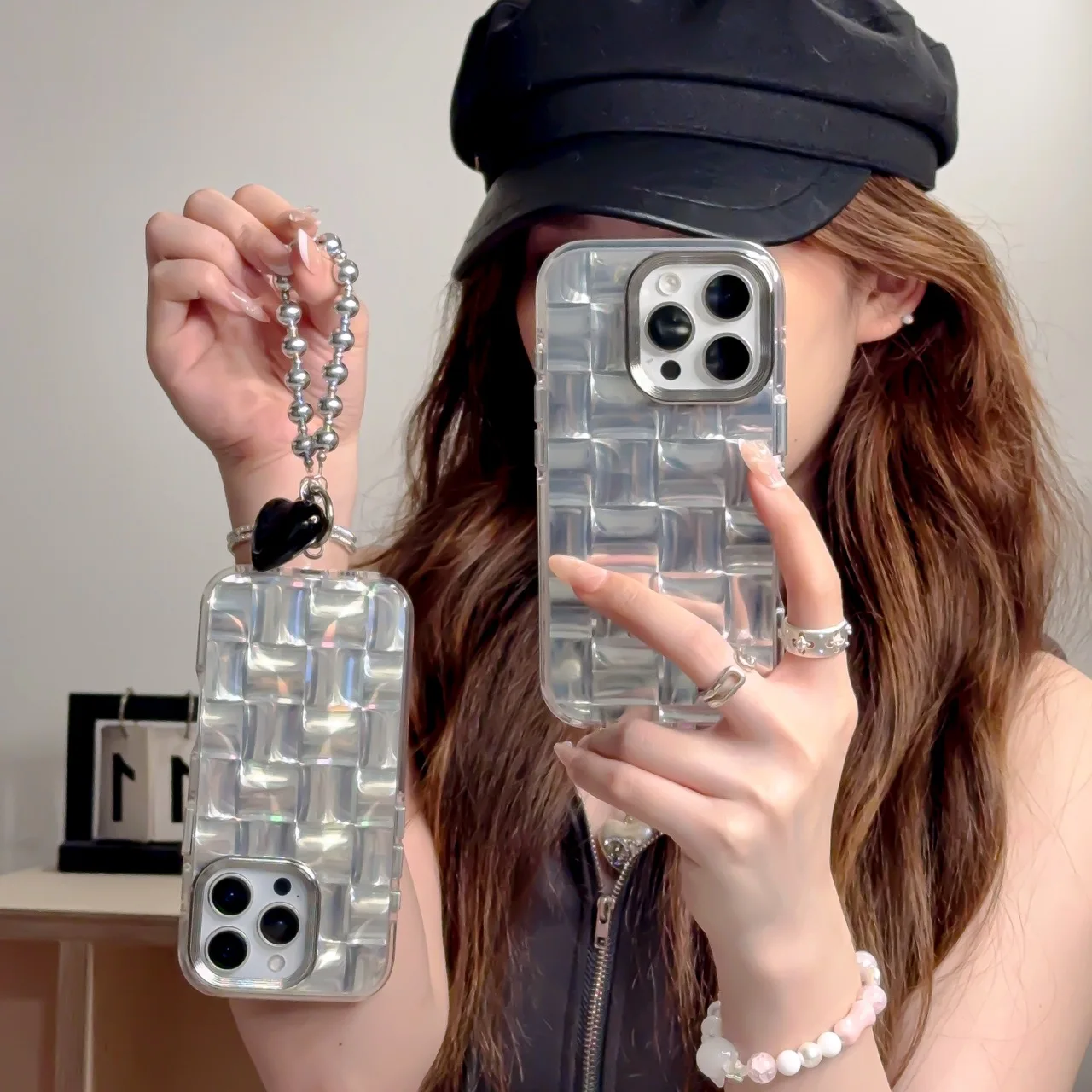 Fashion Ice With Wrist Rope,Hand Strap, Soft TPU Case, Phone Back Cover for iPhone 12, 13, 14, 15 16 Pro Max Shockproof Shell
Fashion Ice With Wrist Rope,Hand Strap, Soft TPU Case, Phone Back Cover for iPhone 12, 13, 14, 15 16 Pro Max Shockproof Shell
