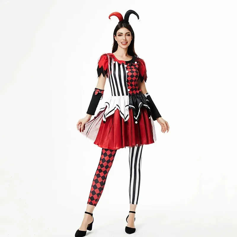 Lady Colorful Circus Clown Costume Naughty Harlequin Joker Cosplay Carnival Halloween Fancy Dress Party
Lady Colorful Circus Clown Costume Naughty Harlequin Joker Cosplay Carnival Halloween Fancy Dress Party