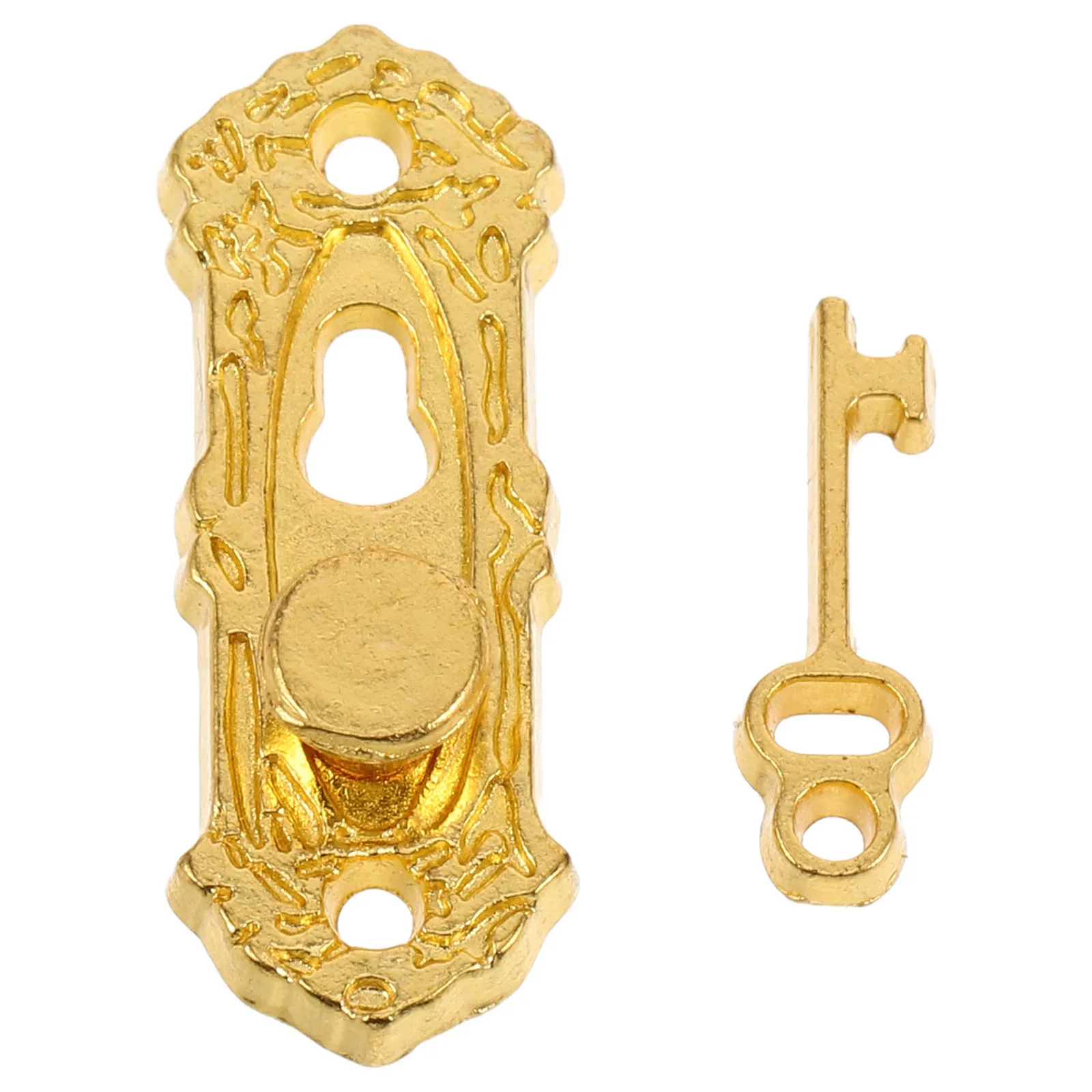 1Set Miniature Door Lock and Key Set for Dollhouse DIY Projects 1:12 Scale Mini House Accessories Metal Decorative Hardware
1Set Miniature Door Lock and Key Set for Dollhouse DIY Projects 1:12 Scale Mini House Accessories Metal Decorative Hardware