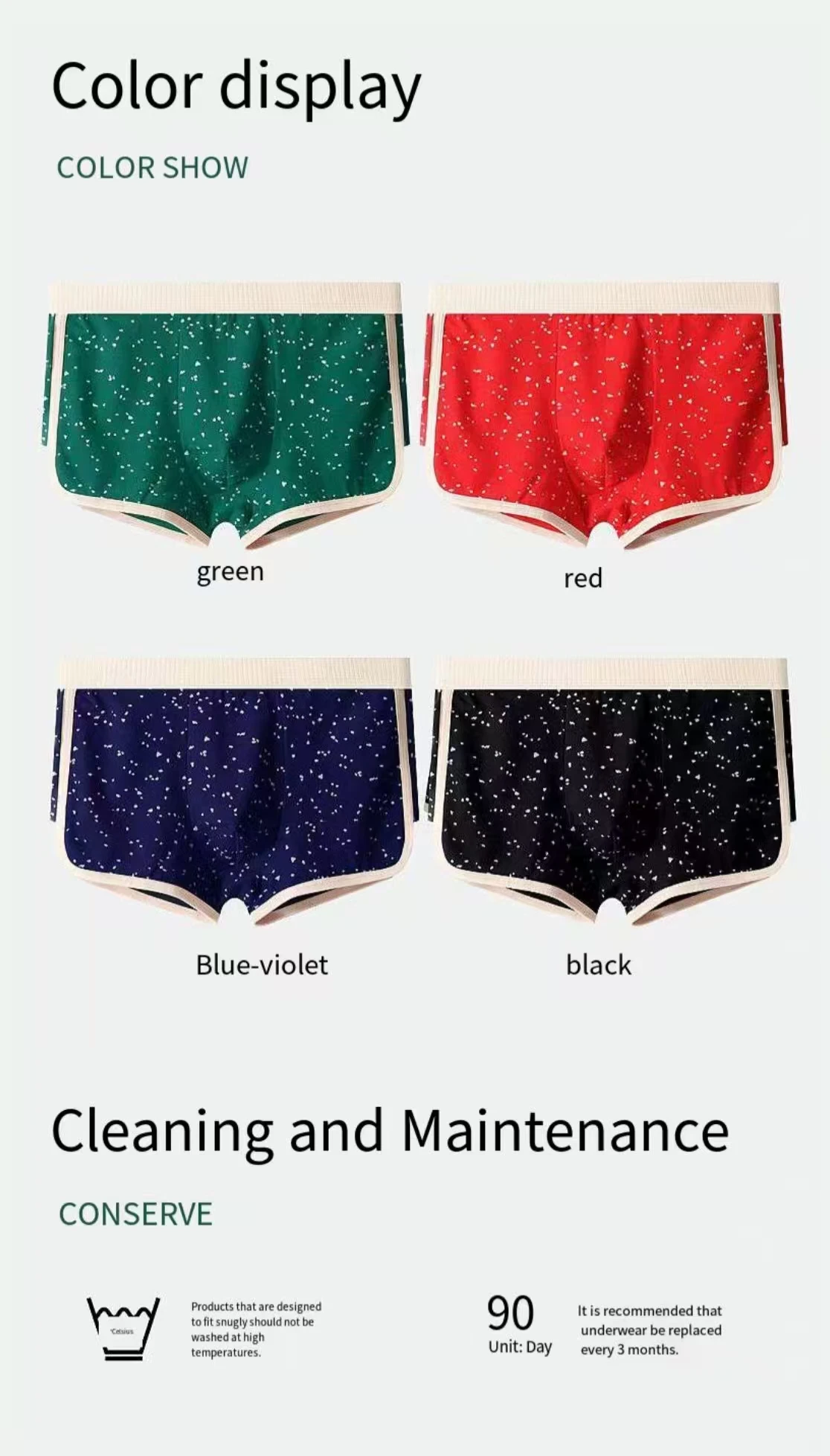 Antibacterial Breathable Cotton Boxer Briefs - Trendy Underwear for Young Men mens panties panties
Antibacterial Breathable Cotton Boxer Briefs - Trendy Underwear for Young Men mens panties panties