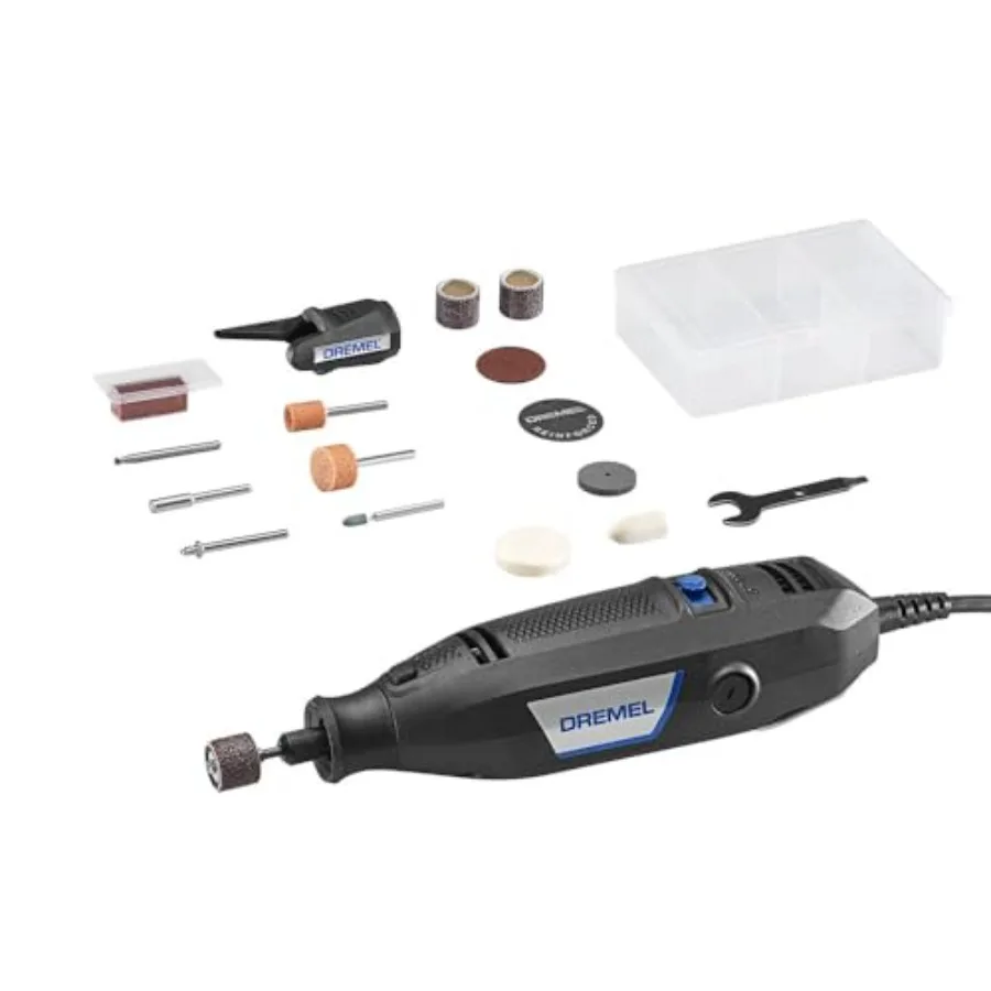 3100-1/15 Variable Speed Rotary Tool Kit- 1 Attachment and 15 Accessories, Ideal for a Variety of Crafting and DIY Projects- Cu
3100-1/15 Variable Speed Rotary Tool Kit- 1 Attachment and 15 Accessories, Ideal for a Variety of Crafting and DIY Projects- Cu