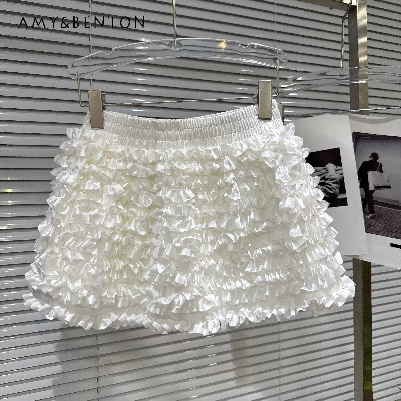 2026 Summer New Women's Clothing Original Design Solid Color Sweet Cute Versatile Pleated Elastic Waist Cake Short Skirts Ladies
2026 Summer New Women's Clothing Original Design Solid Color Sweet Cute Versatile Pleated Elastic Waist Cake Short Skirts Ladies