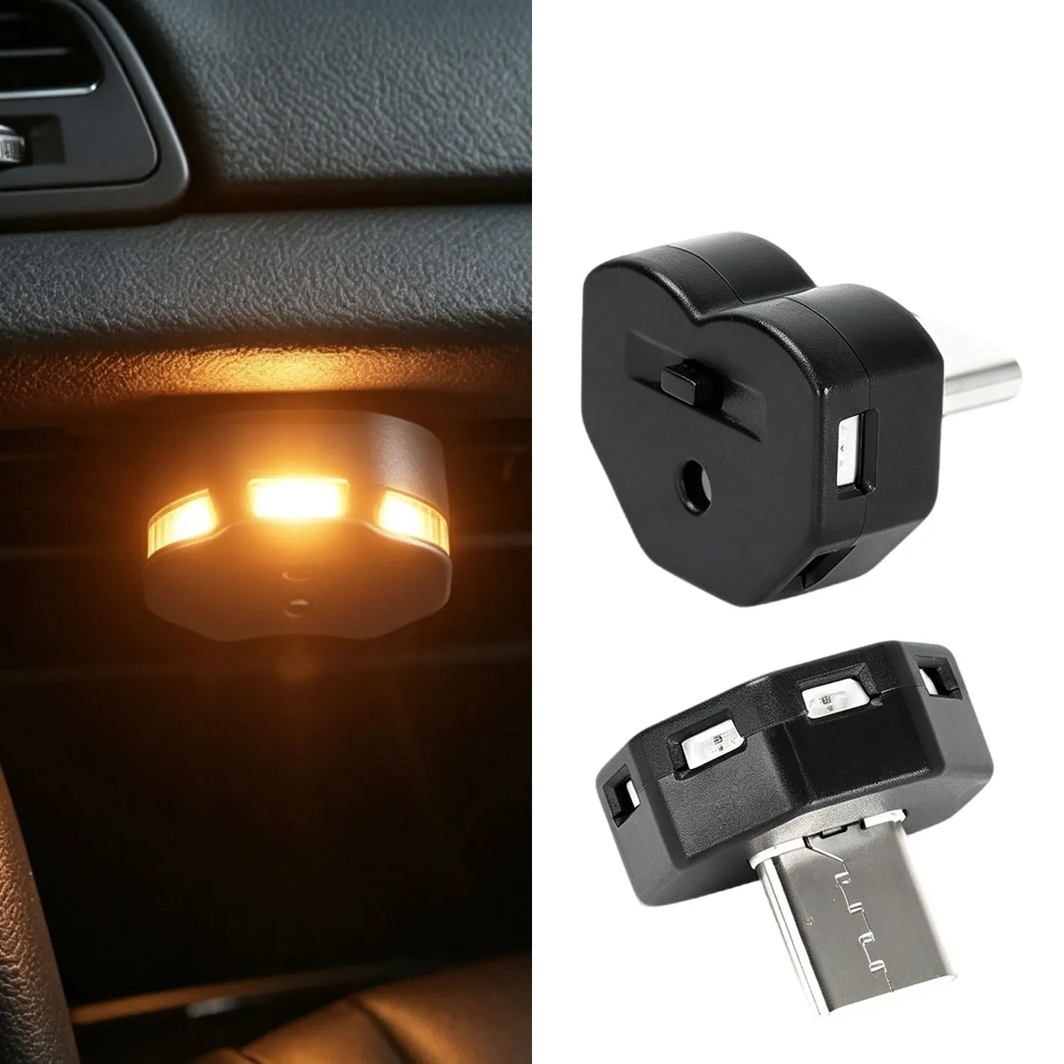 Plug-in Decor Night Light Mini Type-C USB LED Ambient Night Light 8 Color Adjustable RGB Multi-Function For Car Computer Banks
Plug-in Decor Night Light Mini Type-C USB LED Ambient Night Light 8 Color Adjustable RGB Multi-Function For Car Computer Banks