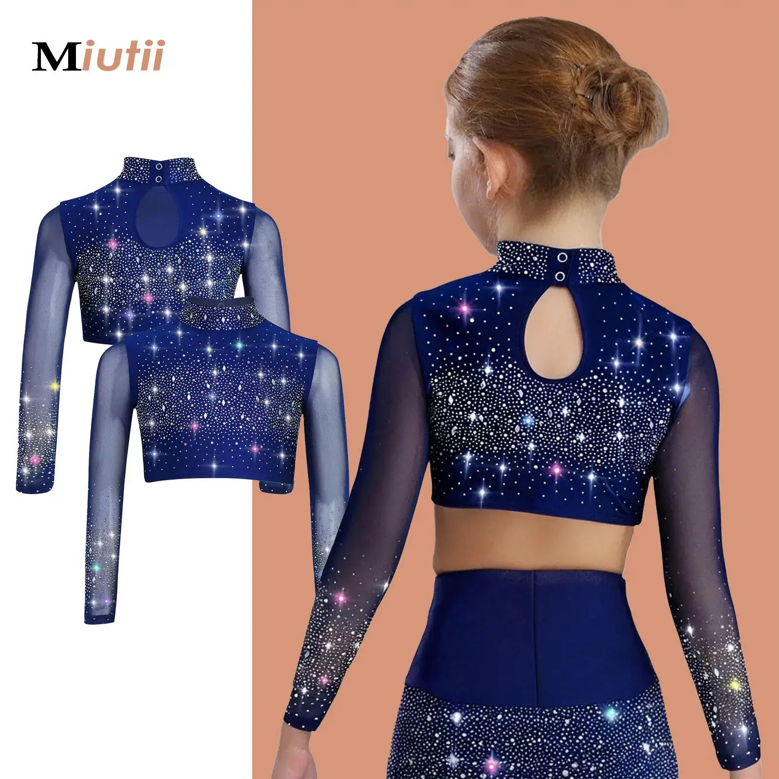 Глянцевый укороченный топ со стразами, детские футболки с длинными рукавами для девочек, укороченные топы для черлидинга, рейв-карнавала, сценического выступления
Глянцевый укороченный топ со стразами, детские футболки с длинными рукавами для девочек, укороченные топы для черлидинга, рейв-карнавала, сценического выступления