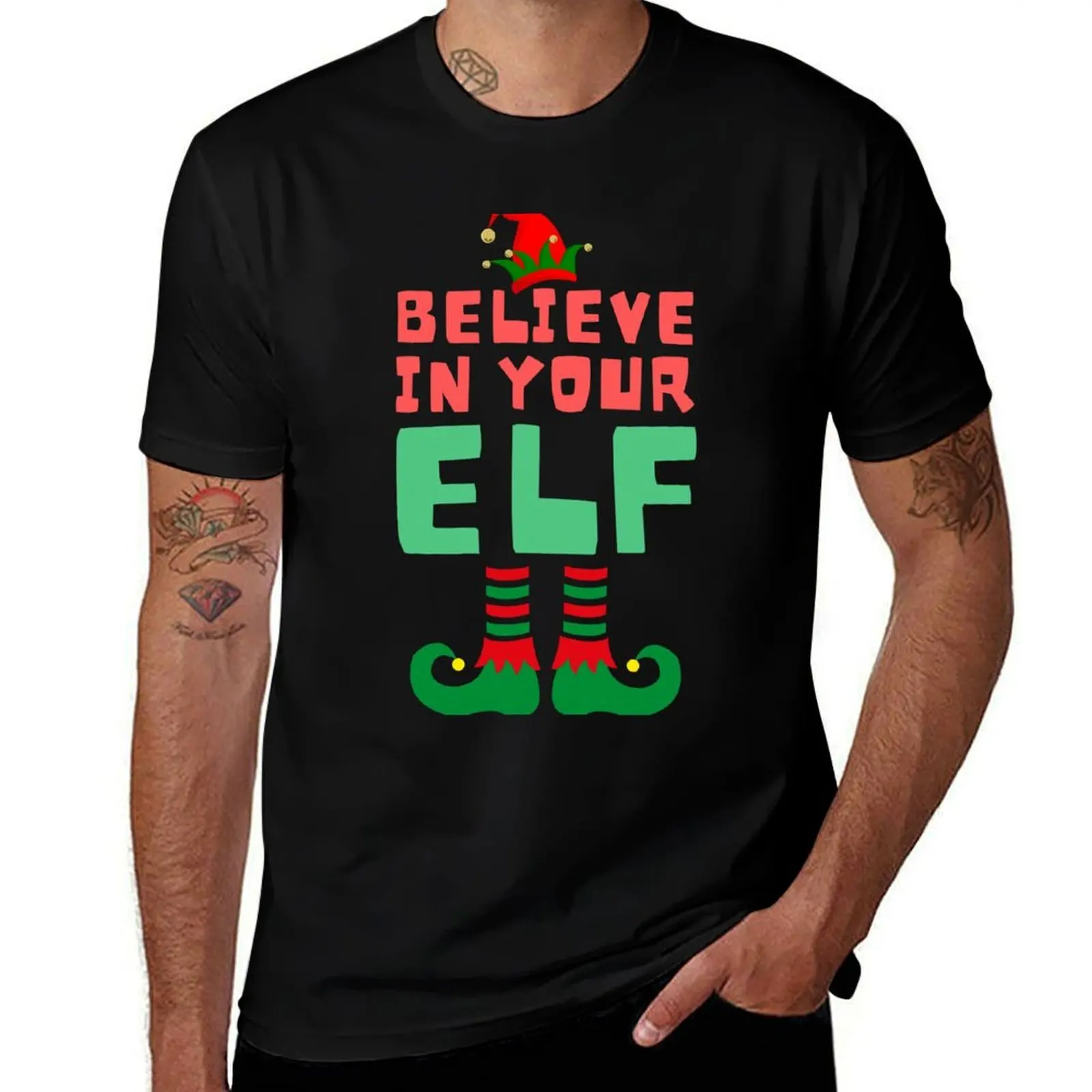 Believe in your Elf T-Shirt t shirt man plain t shirts for man slim fit T-Shirt
Believe in your Elf T-Shirt t shirt man plain t shirts for man slim fit T-Shirt