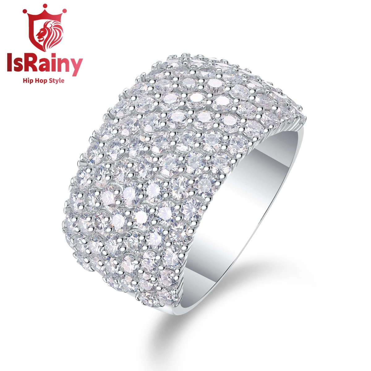 IsRainy Hip Hop Rock Solid 925 Sterling Silver Round Real GRA Moissanite Diamonds Rings Engagement Anniversary Fine Jewelry
IsRainy Hip Hop Rock Solid 925 Sterling Silver Round Real GRA Moissanite Diamonds Rings Engagement Anniversary Fine Jewelry