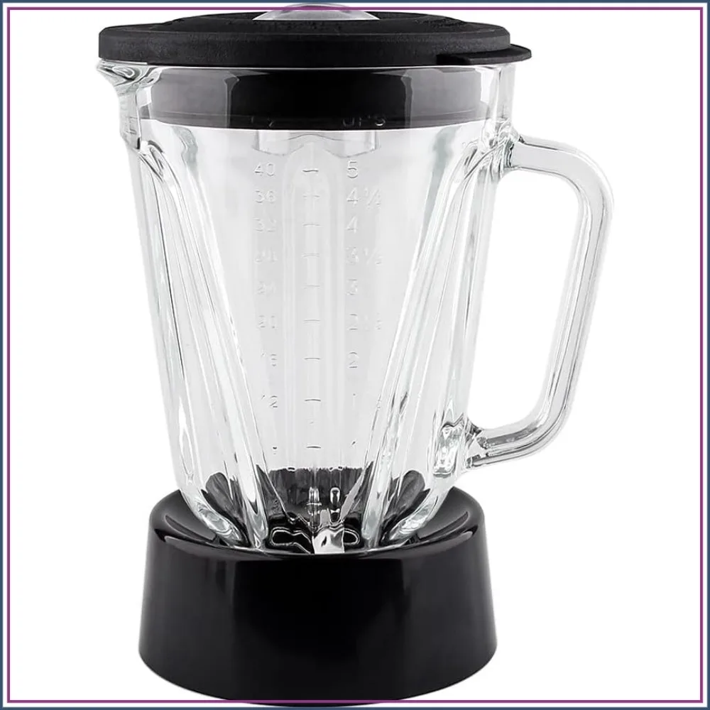Replacement 5-Cup Glass Jar with Collar and Blade, Compatible with Cuisinart Blender SPB-7CH-LR
Replacement 5-Cup Glass Jar with Collar and Blade, Compatible with Cuisinart Blender SPB-7CH-LR