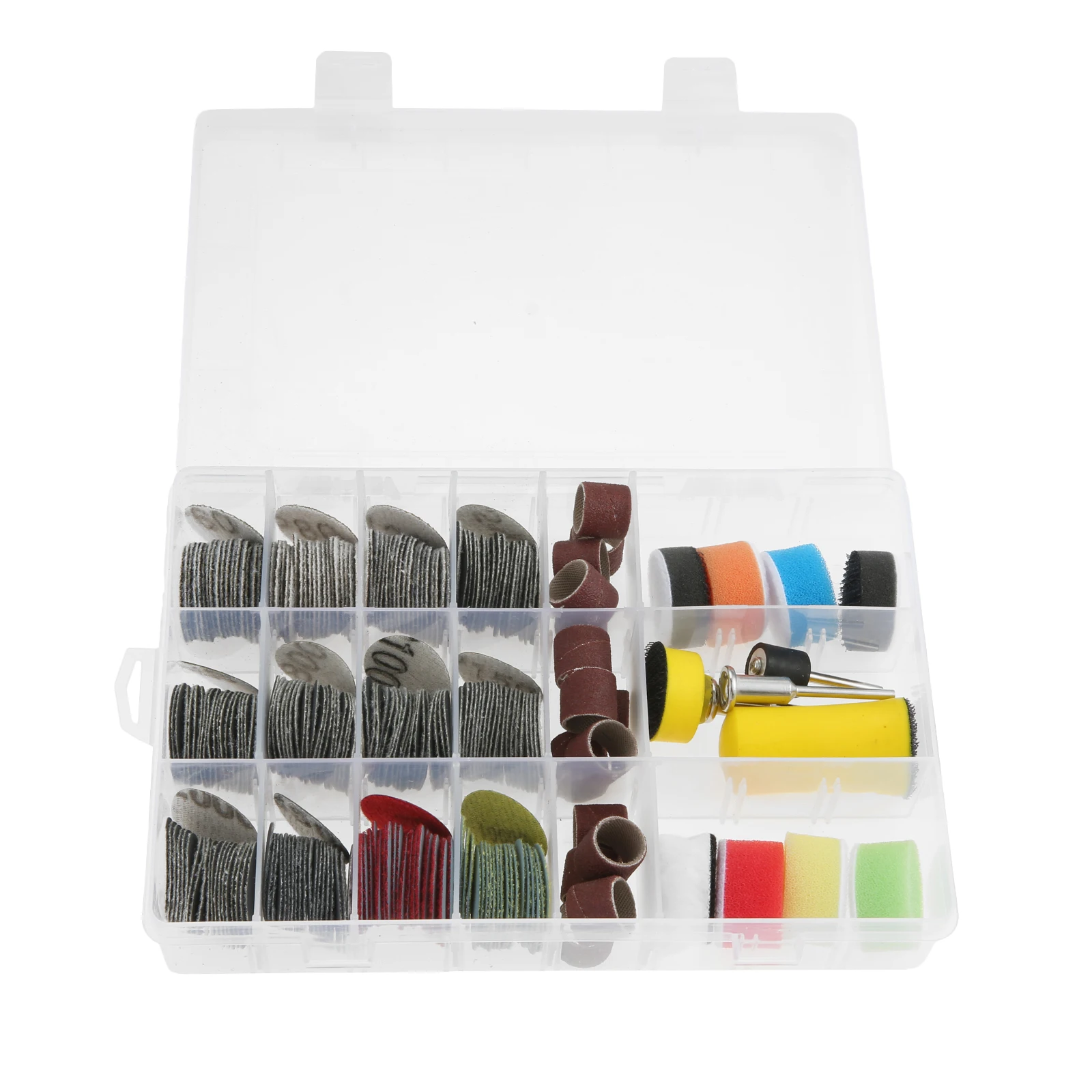 268 шт./комплект, 1-дюймовые шлифовальные диски, влажные и сухие шлифовальные насадки, наждачная бумага на липучке, зернистость 60-10000 для вращающихся инструментов Dremel, аксессуары
268 шт./комплект, 1-дюймовые шлифовальные диски, влажные и сухие шлифовальные насадки, наждачная бумага на липучке, зернистость 60-10000 для вращающихся инструментов Dremel, аксессуары