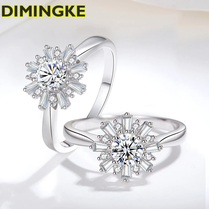 DIMINGKE S925 Silver Girl Ring 0.5CT D Maussanite GRA Certificate Fine Jewelry Wedding Party Birthday Gift Free Shipping
DIMINGKE S925 Silver Girl Ring 0.5CT D Maussanite GRA Certificate Fine Jewelry Wedding Party Birthday Gift Free Shipping