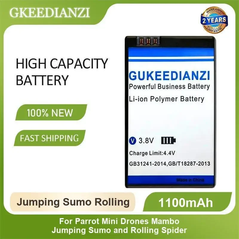 Jumping Sumo Rolling Mini Drone Battery For Parrot Mini Drones Mambo Jumping Sumo and Rolling Spider 1100mAh High Capacity
Jumping Sumo Rolling Mini Drone Battery For Parrot Mini Drones Mambo Jumping Sumo and Rolling Spider 1100mAh High Capacity