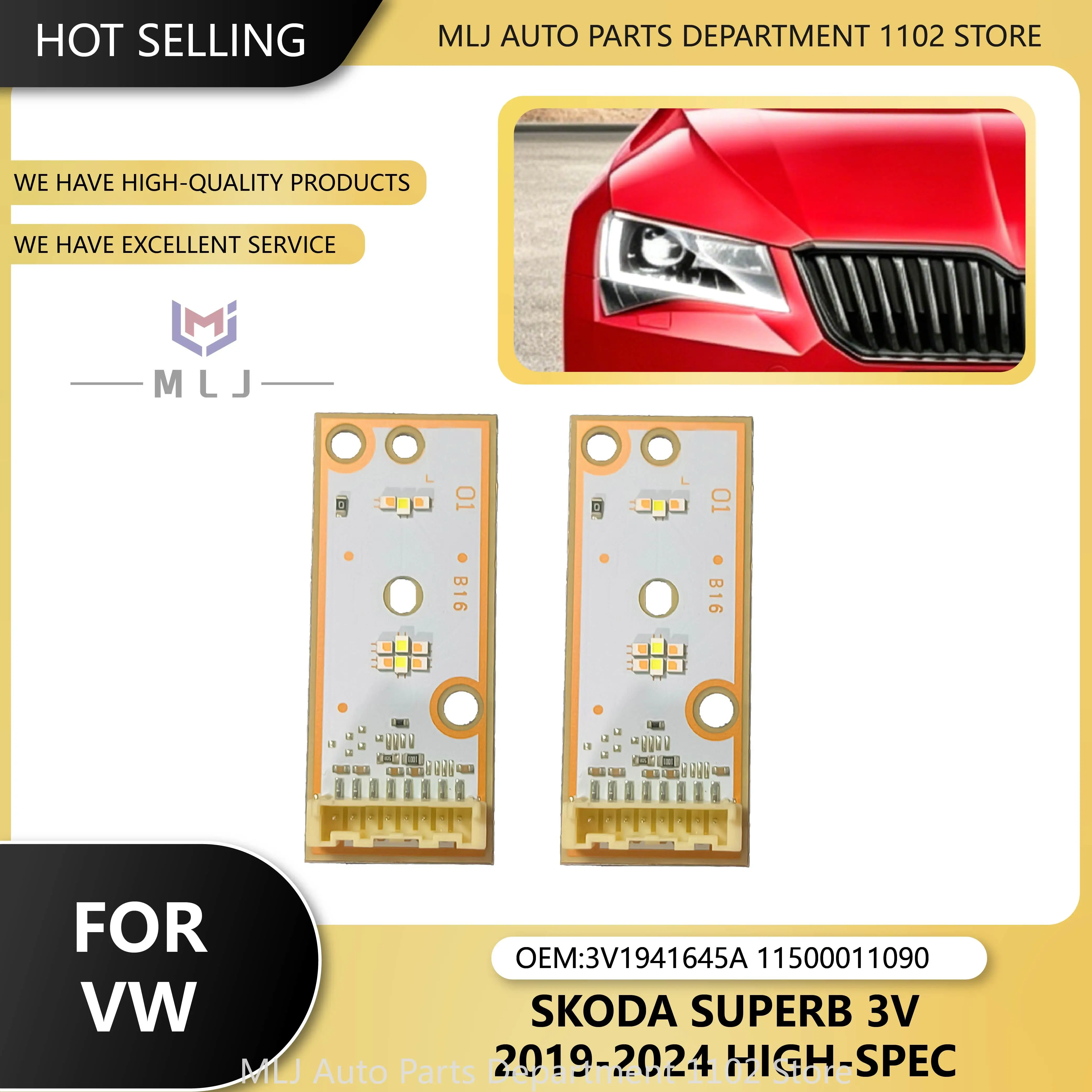 For VW Skoda Superb 3V 2019-2024 High-Spec Headlight LED DRL Chip Angel Eye Board Light Source Chip 3V1941645A 11500011090
For VW Skoda Superb 3V 2019-2024 High-Spec Headlight LED DRL Chip Angel Eye Board Light Source Chip 3V1941645A 11500011090