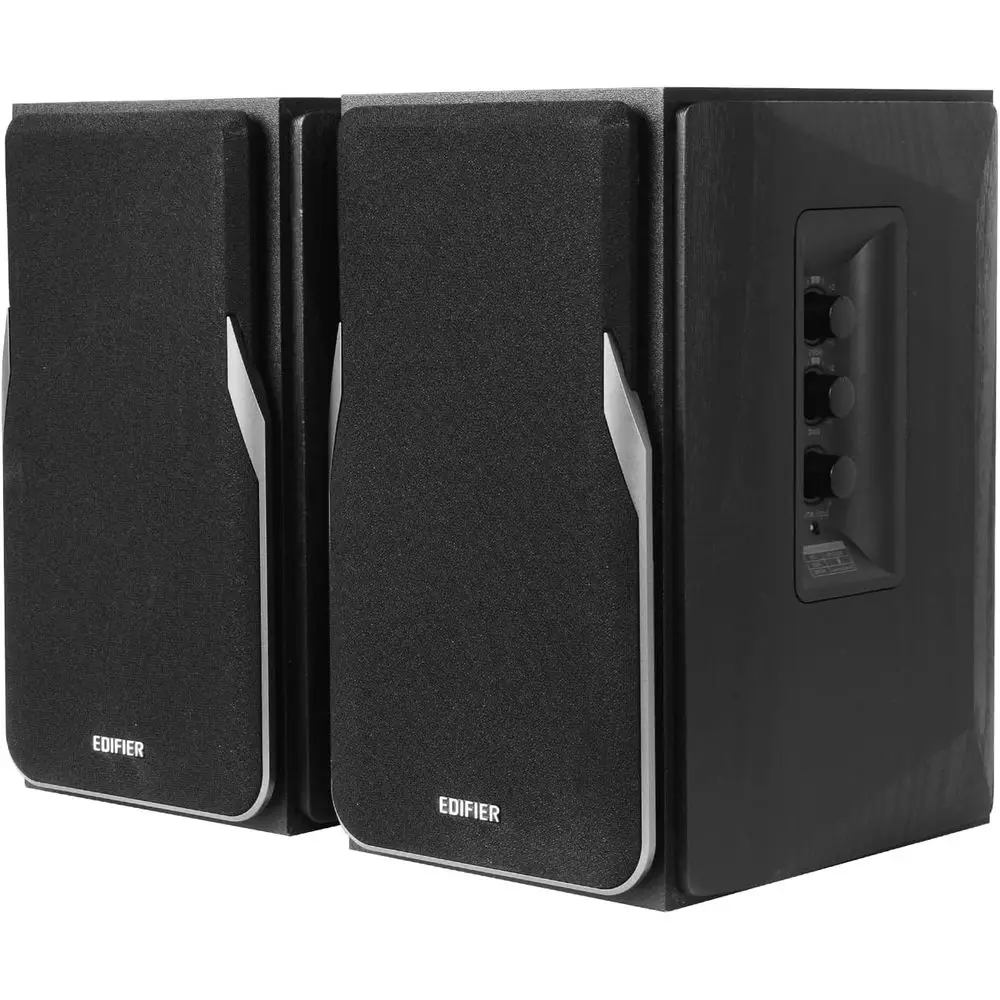 R1380DB Active Bluetooth Bookshel Speakers - Optical/Coaxial Input - 2.0 WirelStudio Monitor Speaker - 42W RMS (Black)
R1380DB Active Bluetooth Bookshel Speakers - Optical/Coaxial Input - 2.0 WirelStudio Monitor Speaker - 42W RMS (Black)