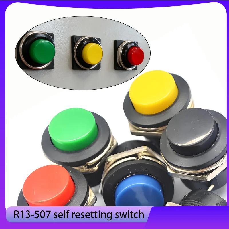 2/5/10/30/50/100pcs Button jog switch R13-507 16MM circular lock free self resetting switch 6A/125VAC 3A/250VAC
2/5/10/30/50/100pcs Button jog switch R13-507 16MM circular lock free self resetting switch 6A/125VAC 3A/250VAC