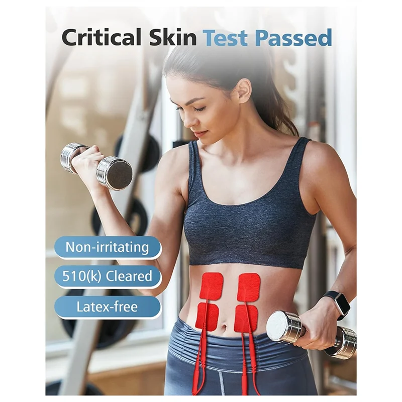 WORTHOWN-Electrodes Pads TENS Unit Replacement Pads Reusable Latex-Free Electrodes Pads Red
WORTHOWN-Electrodes Pads TENS Unit Replacement Pads Reusable Latex-Free Electrodes Pads Red