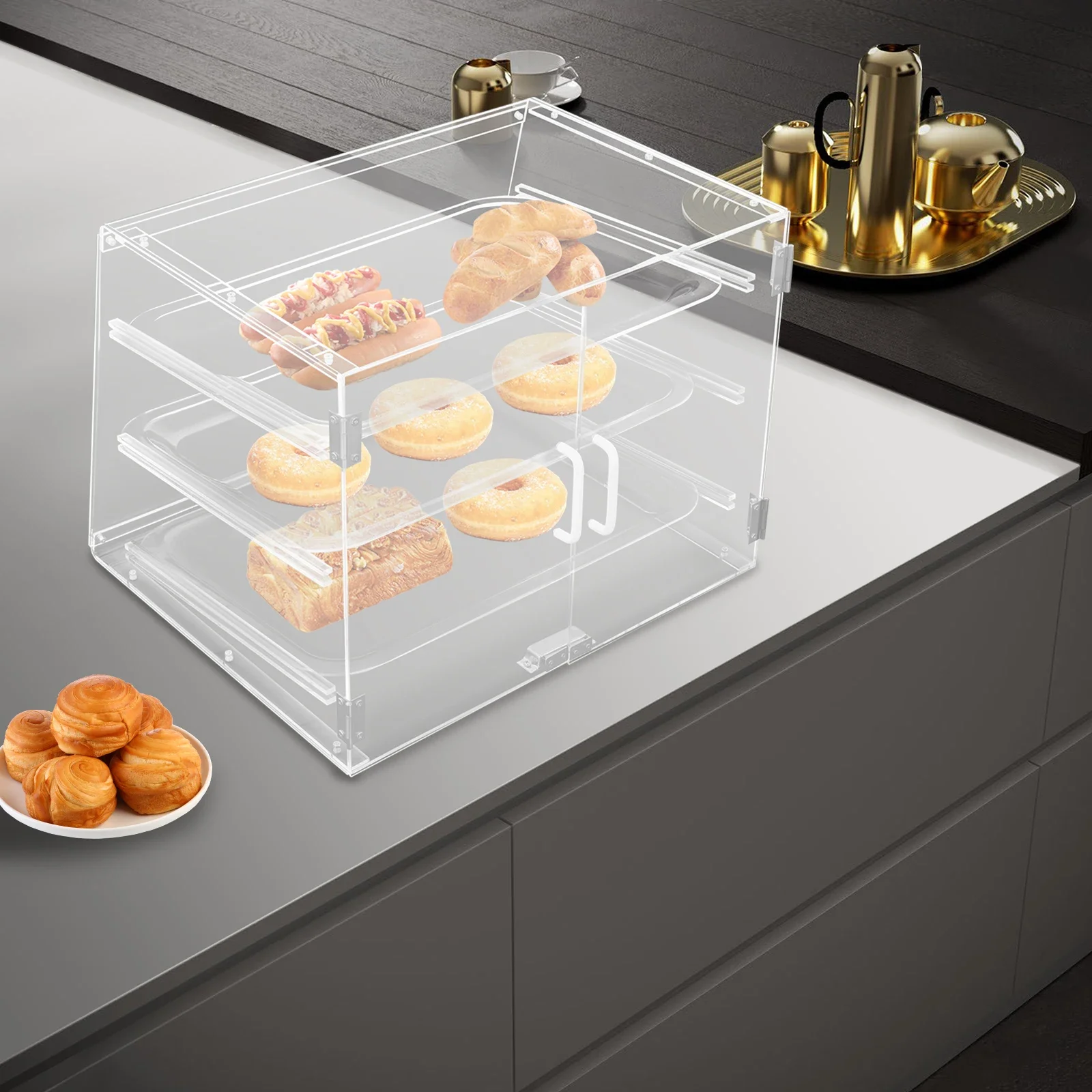 21.26×17.32×16.53In Tabletop Acrylic Display Case Polished Cnc Machining 11.02Lbs Per Tier Load For Dessert Candy Handicraft
21.26×17.32×16.53In Tabletop Acrylic Display Case Polished Cnc Machining 11.02Lbs Per Tier Load For Dessert Candy Handicraft