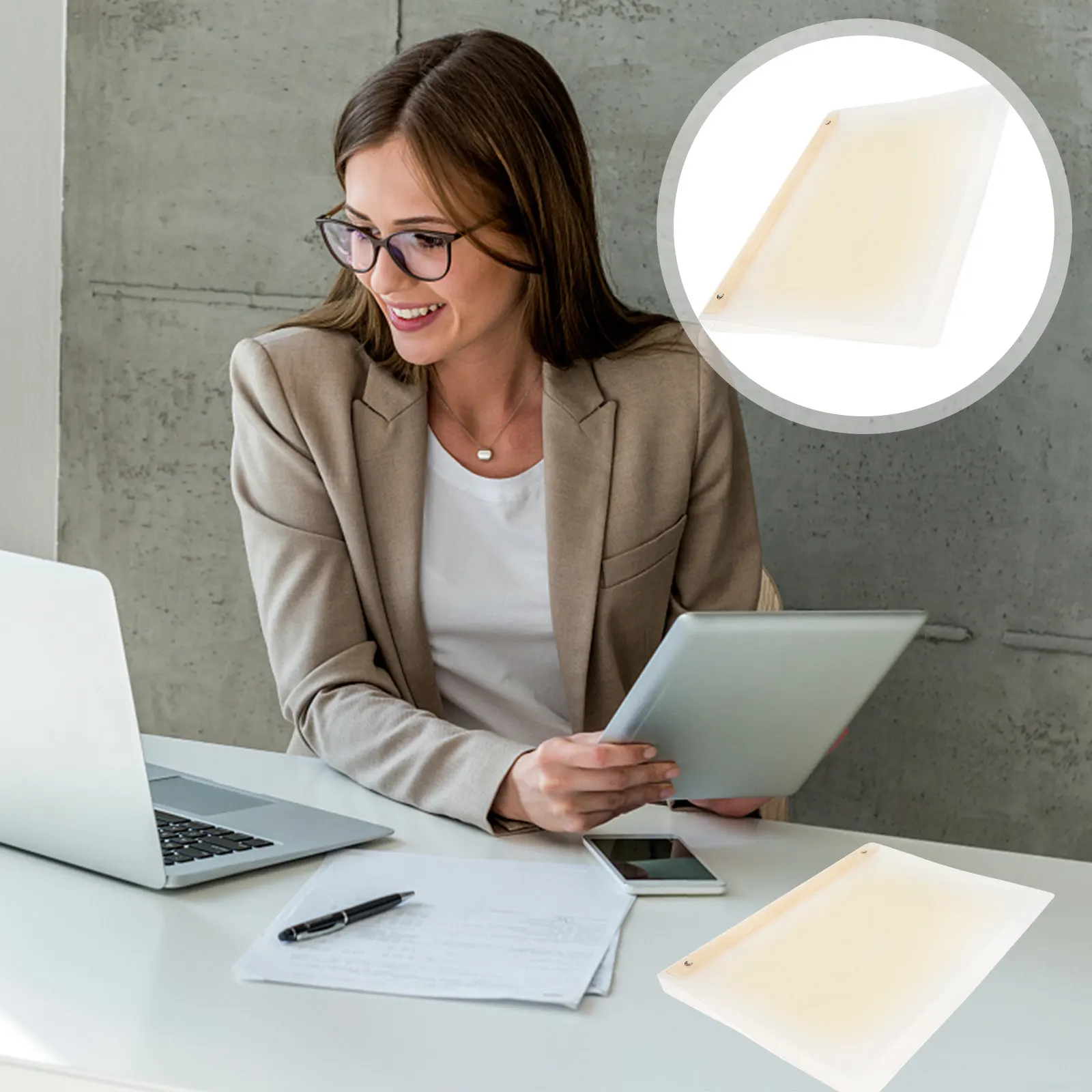 Loose Leaf Book Cover A4 Refillable Binder Cover Notepad Shell Protective Folder Organizer for Office School Document Protection
Loose Leaf Book Cover A4 Refillable Binder Cover Notepad Shell Protective Folder Organizer for Office School Document Protection