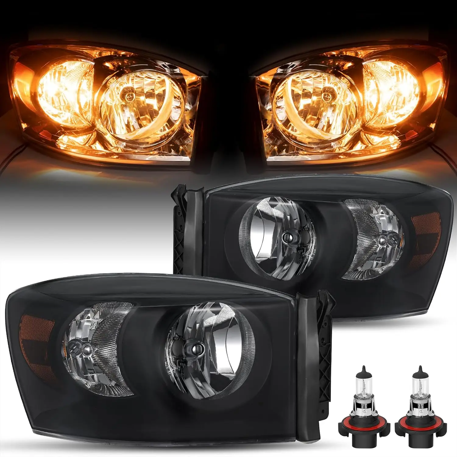 Замена фары в сборе для Dodge Ram 1500/2006-2009 2006-2008 годов Dodge Ram 2500 3500 Пикап со стороны водителя и пассажира Янтарный
Замена фары в сборе для Dodge Ram 1500/2006-2009 2006-2008 годов Dodge Ram 2500 3500 Пикап со стороны водителя и пассажира Янтарный