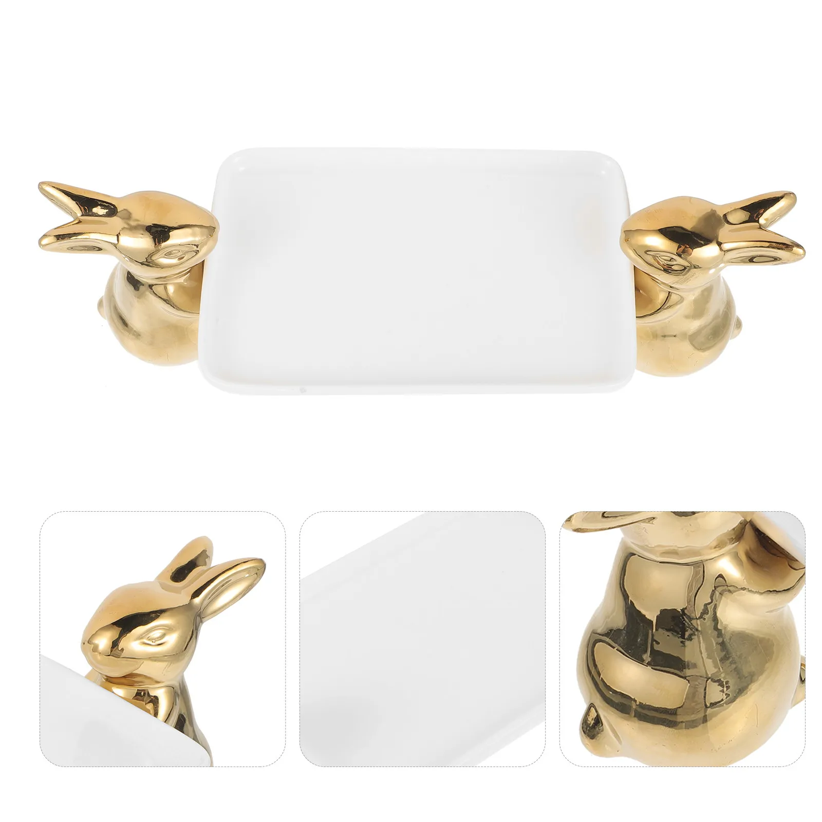Ceramic Snack Tray Bunny Design Dessert Fruit Serving Plate for Cakes Nuts Dried Fruits Candies Jewelry Display Home Party
Ceramic Snack Tray Bunny Design Dessert Fruit Serving Plate for Cakes Nuts Dried Fruits Candies Jewelry Display Home Party