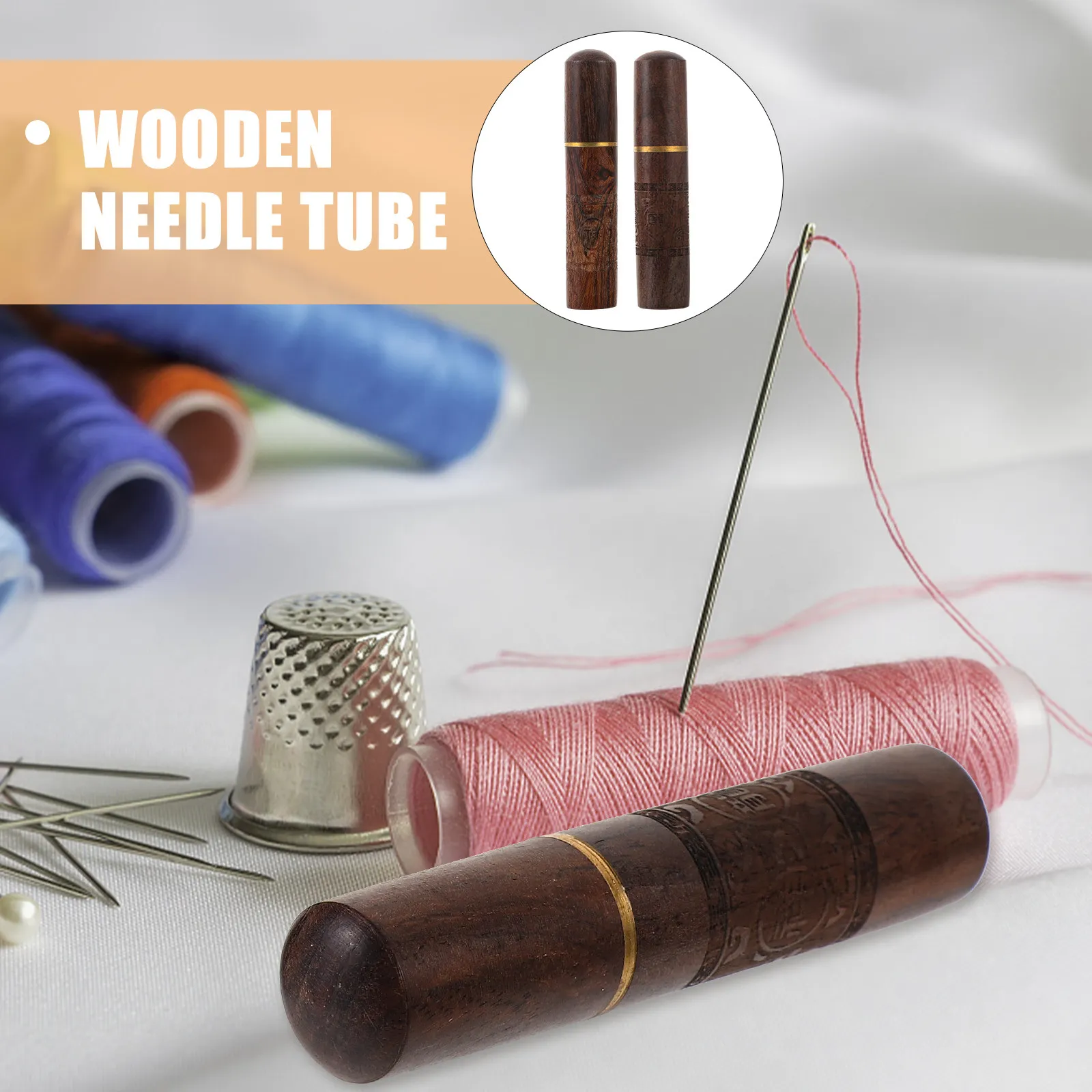 2pcs Needle Storage Barrel H Sewing Portable Wooden Case Multi Function Toothpick Holder Household Accessories Knitting Gadgets
2pcs Needle Storage Barrel H Sewing Portable Wooden Case Multi Function Toothpick Holder Household Accessories Knitting Gadgets