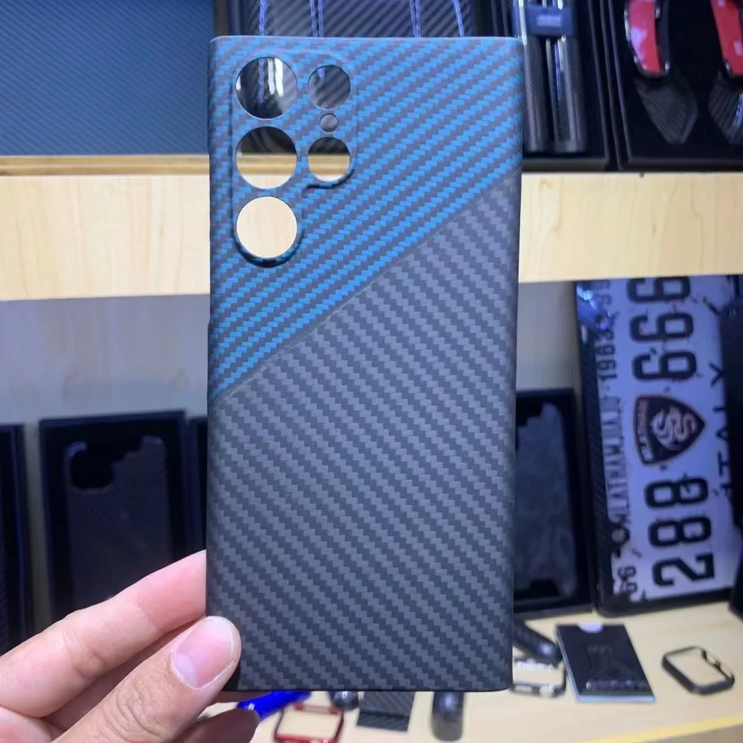Real Carbon Fiber Case For Samsung S22 Ultra Ultra-Thin Aramid Fiber Protective Mobile Phone Back Case Bag Cover Shell 
Real Carbon Fiber Case For Samsung S22 Ultra Ultra-Thin Aramid Fiber Protective Mobile Phone Back Case Bag Cover Shell