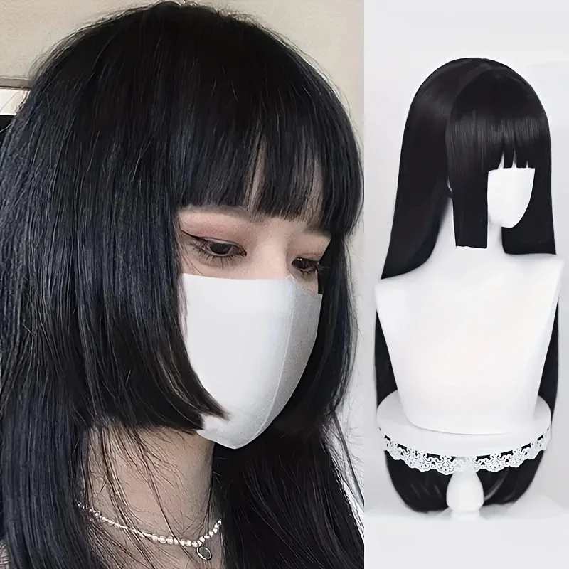 synthetic wig for women in black tea color with long straight hair, which is natural, fluffy and suitable for daily wear.
synthetic wig for women in black tea color with long straight hair, which is natural, fluffy and suitable for daily wear.