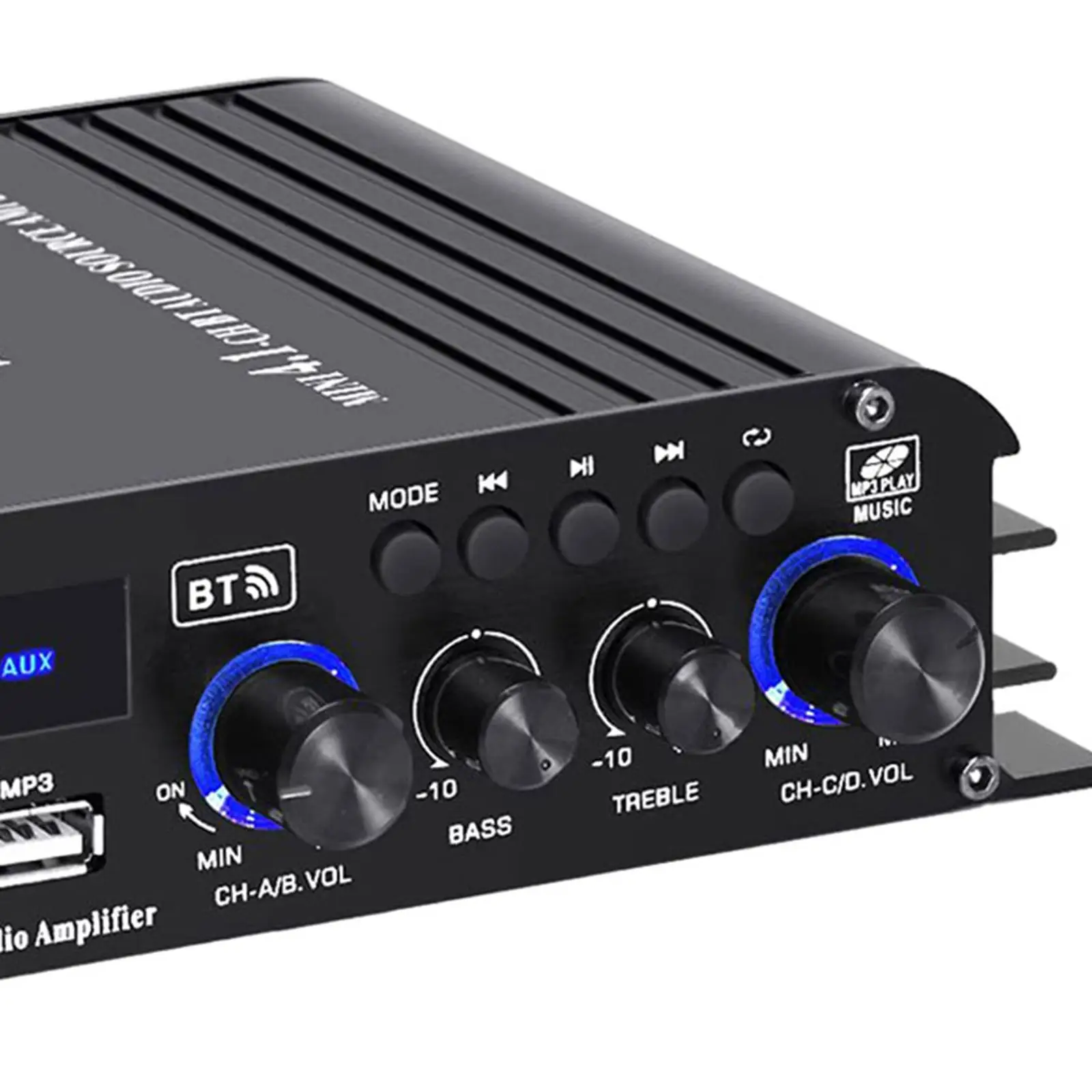 Mini Amplifier Volume Adjustment for Store Home Theater Subwoofer 4.1 CH Mini HiFi Stereo Amp USB AUX BT SD with Remote Control
Mini Amplifier Volume Adjustment for Store Home Theater Subwoofer 4.1 CH Mini HiFi Stereo Amp USB AUX BT SD with Remote Control