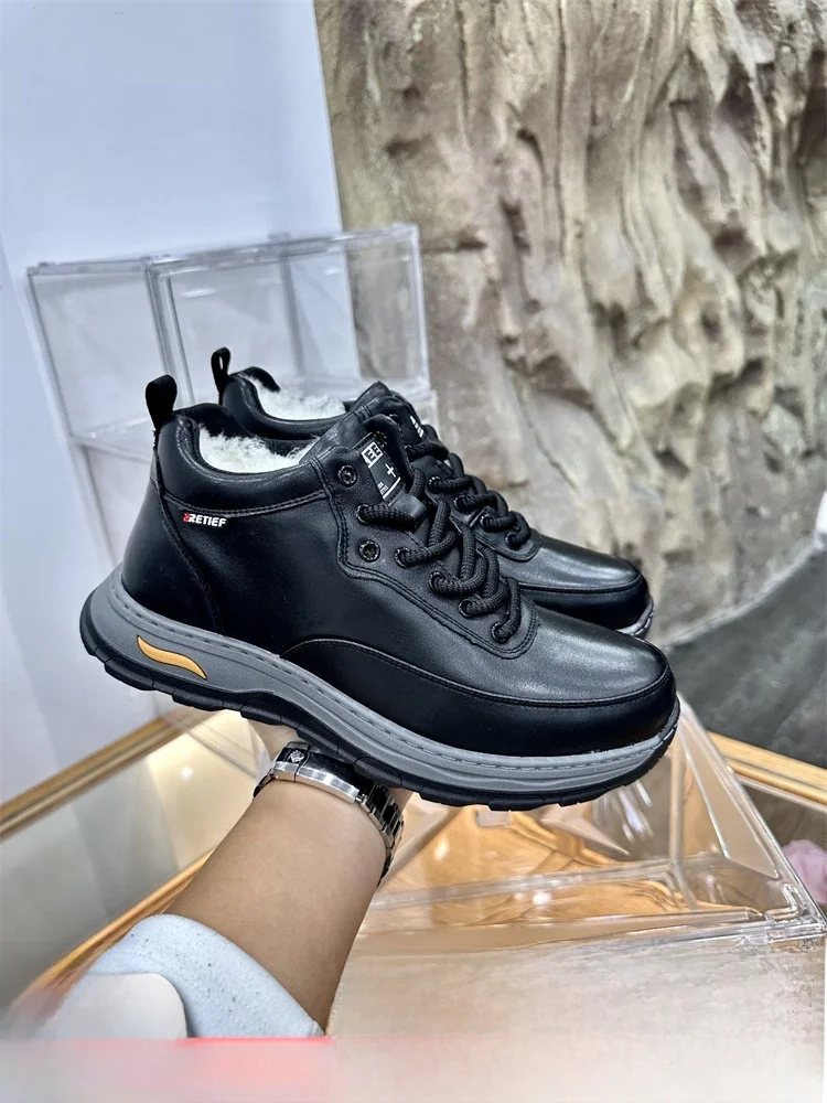 Unbranded Men's Autumn Winter Wool Blend Lined Casual Leather Sports Shoes First Layer Cowhide Versatile Flat Heel round Toe
Unbranded Men's Autumn Winter Wool Blend Lined Casual Leather Sports Shoes First Layer Cowhide Versatile Flat Heel round Toe