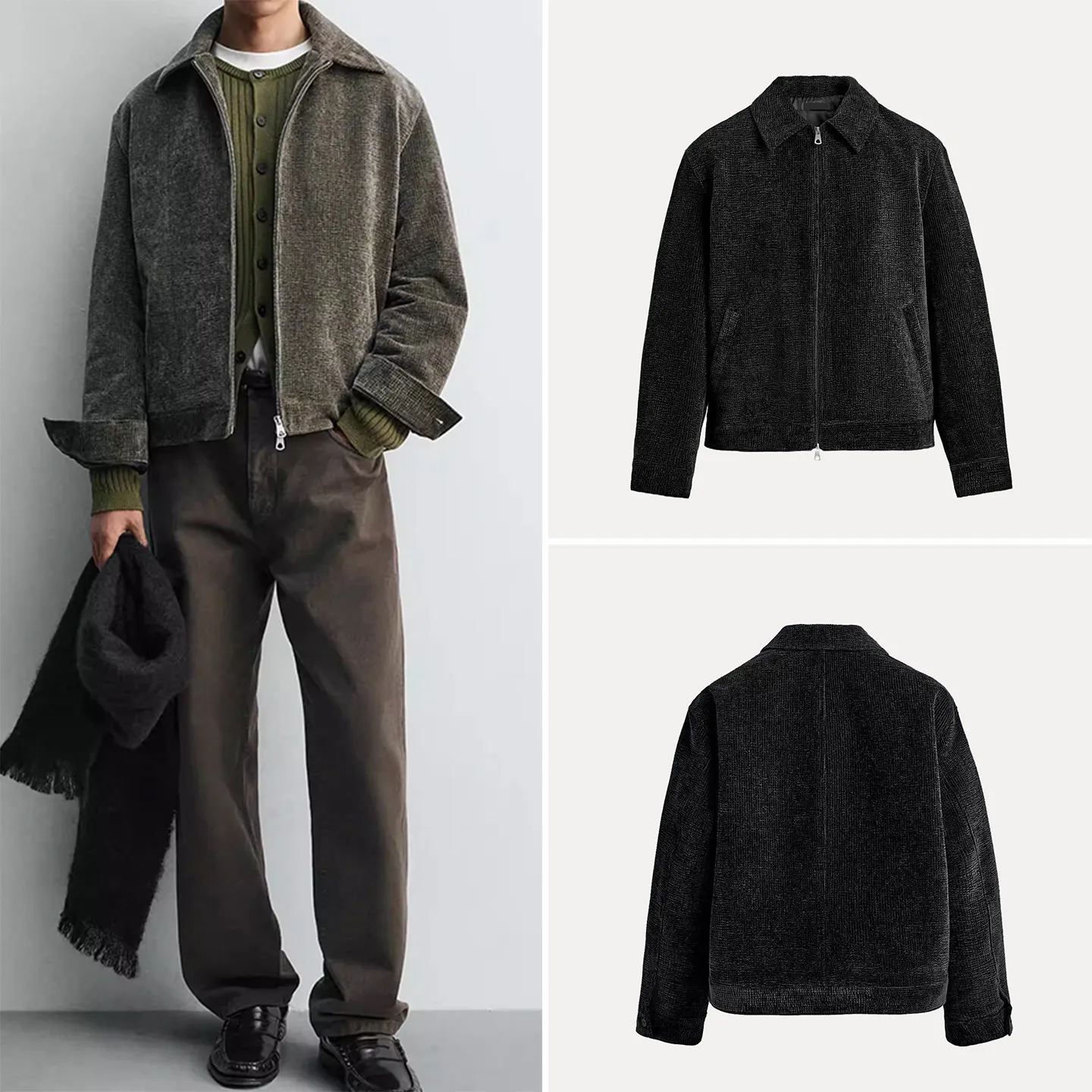 2025 Winter New Men's Faion Personali Retro Commuter Versatile Jaet Coat Z Stand Fit Long Sve Youth Outerwear
2025 Winter New Men's Faion Personali Retro Commuter Versatile Jaet Coat Z Stand Fit Long Sve Youth Outerwear