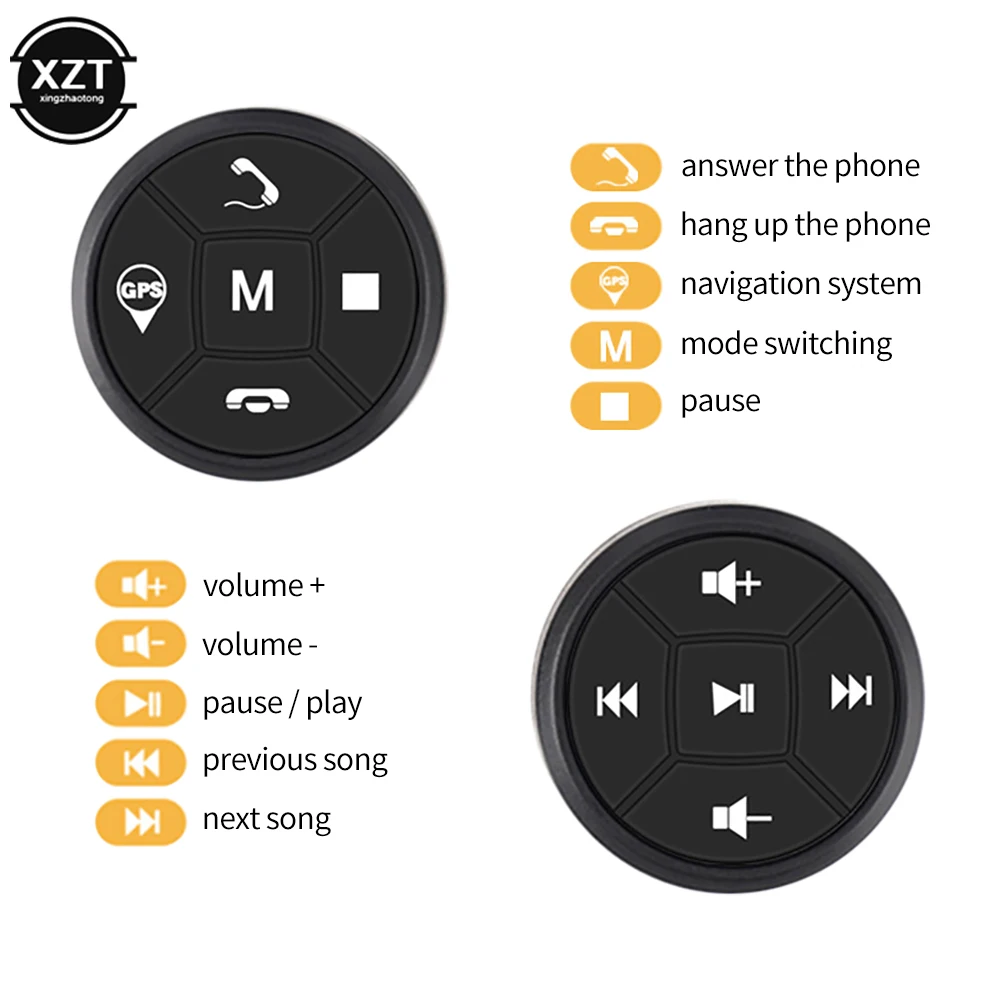 2pcs Wireless Car Steering Wheel Control Button 10 Key Music GPS Navigation Radio Remote Control Buttons
2pcs Wireless Car Steering Wheel Control Button 10 Key Music GPS Navigation Radio Remote Control Buttons