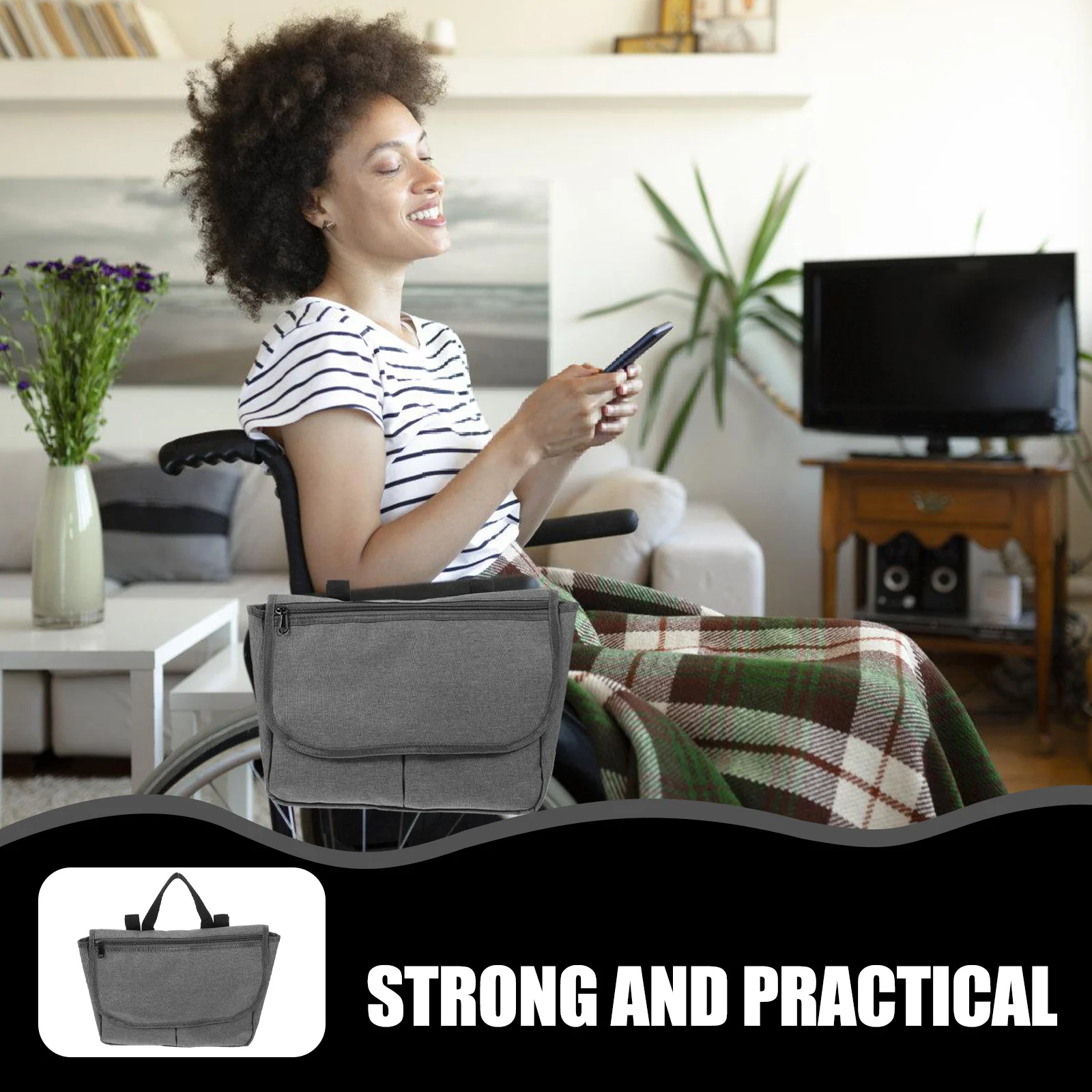 Walker Side Bag Polyester Large Capacity Adjustable Strap Wheelchair Hanging Pouch Rainproof Storage Organizer for Seniors
Walker Side Bag Polyester Large Capacity Adjustable Strap Wheelchair Hanging Pouch Rainproof Storage Organizer for Seniors