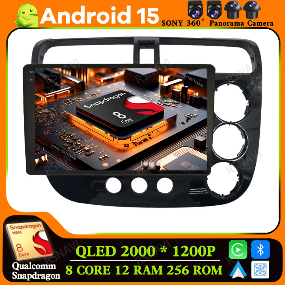Android 15 For Honda Civic 2000 - 2006 Stereo 5G WIFI Qualcomm AUTO Car Radio Viedo Player Head Unit Multimedia BT 4G LTE QLED
Android 15 For Honda Civic 2000 - 2006 Stereo 5G WIFI Qualcomm AUTO Car Radio Viedo Player Head Unit Multimedia BT 4G LTE QLED