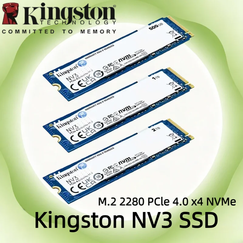 New SSD Kingston NV3 M.2 2280 NVMe PCIe4.0 Solid State Hard Drive Multi Capacity For Mini PC Desktop Laptop
New SSD Kingston NV3 M.2 2280 NVMe PCIe4.0 Solid State Hard Drive Multi Capacity For Mini PC Desktop Laptop