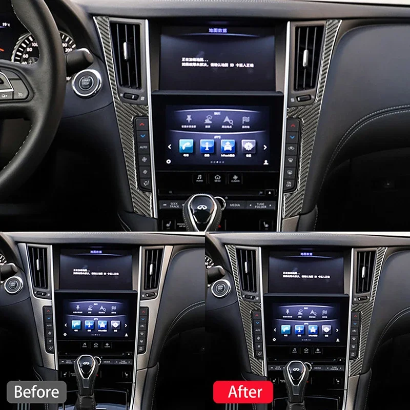 1Pair Car Interior Console Panel Frame Trim Sticker Carbon Black Accessories For Infiniti Q50 Q60 2014 2015 2016 2017 2018 2019
1Pair Car Interior Console Panel Frame Trim Sticker Carbon Black Accessories For Infiniti Q50 Q60 2014 2015 2016 2017 2018 2019
