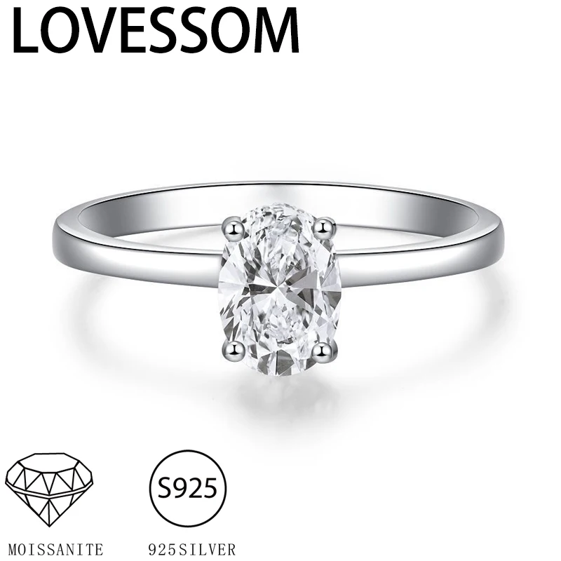 Обручальное кольцо из стерлингового серебра 925 пробы, 2 карата, овальное муассанитовое, для мужчин и женщин, классическое, простое, стильное и сияющее.
Обручальное кольцо из стерлингового серебра 925 пробы, 2 карата, овальное муассанитовое, для мужчин и женщин, классическое, простое, стильное и сияющее.