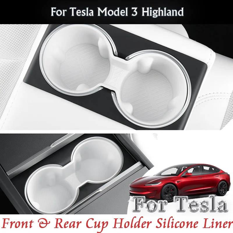 Для Tesla Model 3 Highland 2024 2025 Автомобильная центральная консоль на заднее сиденье, силиконовый держатель для чашки, противоскользящая подкладка, комплект органайзера для хранения
Для Tesla Model 3 Highland 2024 2025 Автомобильная центральная консоль на заднее сиденье, силиконовый держатель для чашки, противоскользящая подкладка, комплект органайзера для хранения