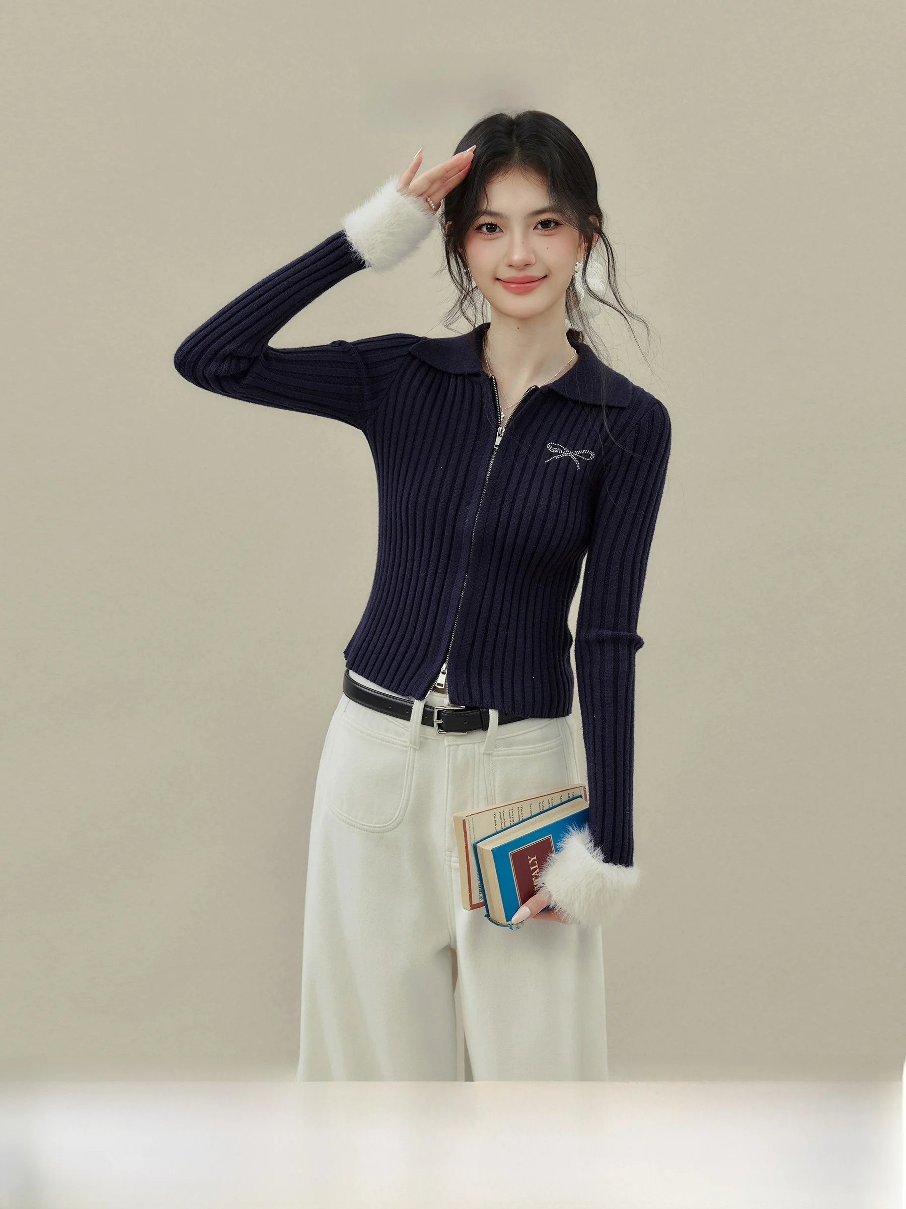 Slim Fit Ne Knitwear k Blue Inner Wear Top for plus Size Women Casual Sle by Ouyang Xi under the Brand Colion Fun
Slim Fit Ne Knitwear k Blue Inner Wear Top for plus Size Women Casual Sle by Ouyang Xi under the Brand Colion Fun