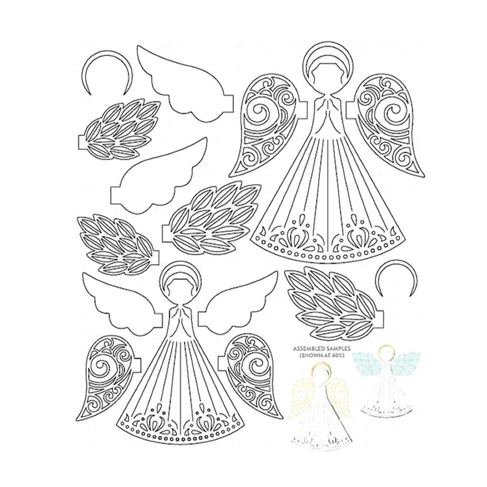 New 2024 Christmas Build An Angel Cutting Dies Scrapbooking for Paper Making Frames Card Craft no Stamps
New 2024 Christmas Build An Angel Cutting Dies Scrapbooking for Paper Making Frames Card Craft no Stamps
