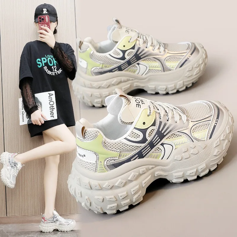 High Quality Women Tire Sole Sneakers Thick Bottom Casual Sports Shoes Anti Slip Wear Resistant Running Shoe Zapatillas De Mujer
High Quality Women Tire Sole Sneakers Thick Bottom Casual Sports Shoes Anti Slip Wear Resistant Running Shoe Zapatillas De Mujer