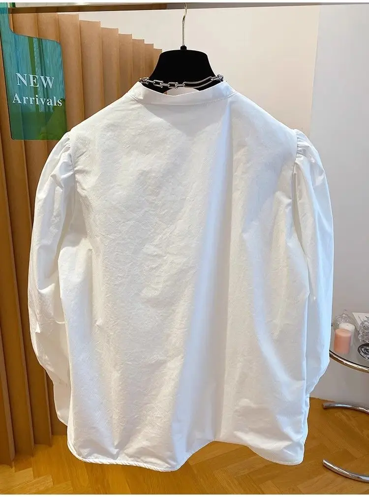 French Korean Shirt Top with Round Neck Long Sleeved Zipper 2025 Causal New Shirts
French Korean Shirt Top with Round Neck Long Sleeved Zipper 2025 Causal New Shirts