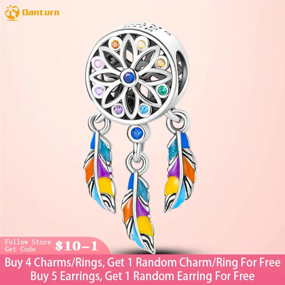 Danturn 925 Sterling Silver Beads Bohemian Dreamcatcher Charm fit Original Pandora Bracelets Fashion Women Jewelry
Danturn 925 Sterling Silver Beads Bohemian Dreamcatcher Charm fit Original Pandora Bracelets Fashion Women Jewelry