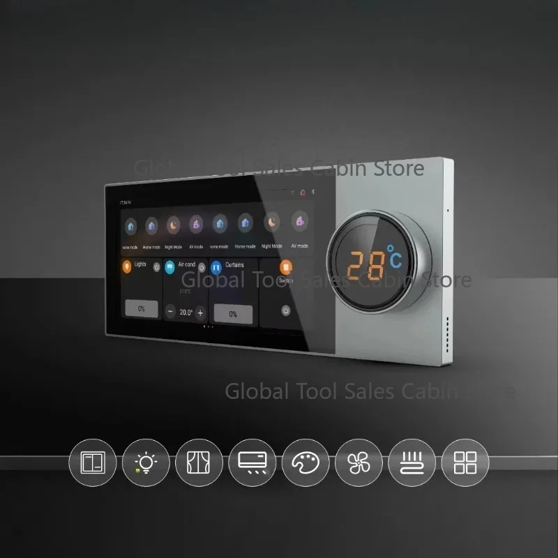 6 Inch Home Touch Panel Support Multiple Room Controller Devices Home Automation System