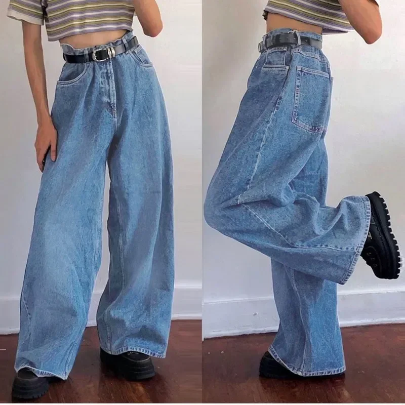 Vintage Black Wide Leg Jeans Women Korean Fashion Baggy Denim Trousers Grunge Y2k Slouchy Female Hip Hop Oversized High Street
Vintage Black Wide Leg Jeans Women Korean Fashion Baggy Denim Trousers Grunge Y2k Slouchy Female Hip Hop Oversized High Street