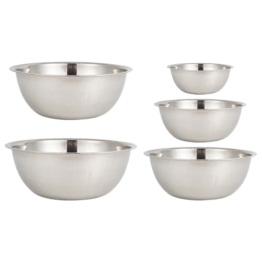 5 Pcs Steel Mixing Bowls Large Stainless Steel Mixing Bowl Large Capacity Ramen Rice Kitchen Round Basin Easy Storage Cleaning
5 Pcs Steel Mixing Bowls Large Stainless Steel Mixing Bowl Large Capacity Ramen Rice Kitchen Round Basin Easy Storage Cleaning