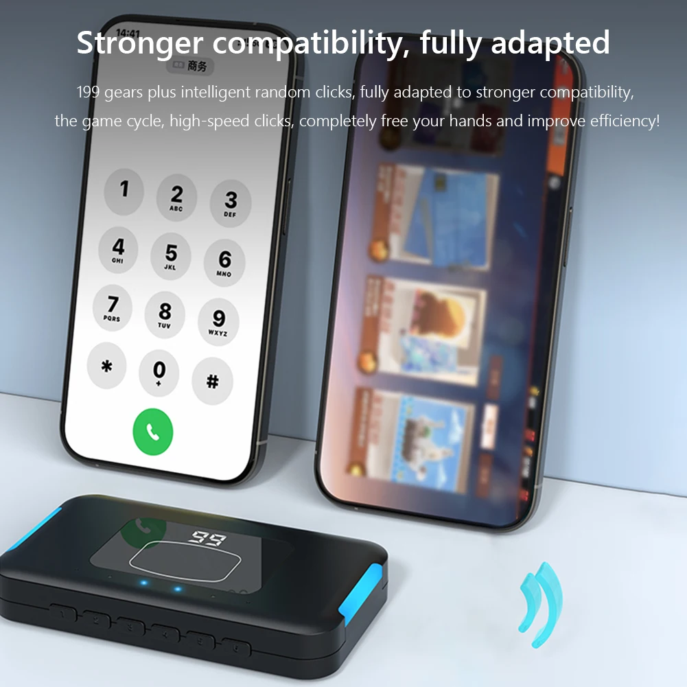 Устройство с автоматическим щелчком, совместимое с Bluetooth, 199-регулировка передач, симулятор кликов, отключение звука для всех смартфонов, для прямых воспроизведений игр
Устройство с автоматическим щелчком, совместимое с Bluetooth, 199-регулировка передач, симулятор кликов, отключение звука для всех смартфонов, для прямых воспроизведений игр