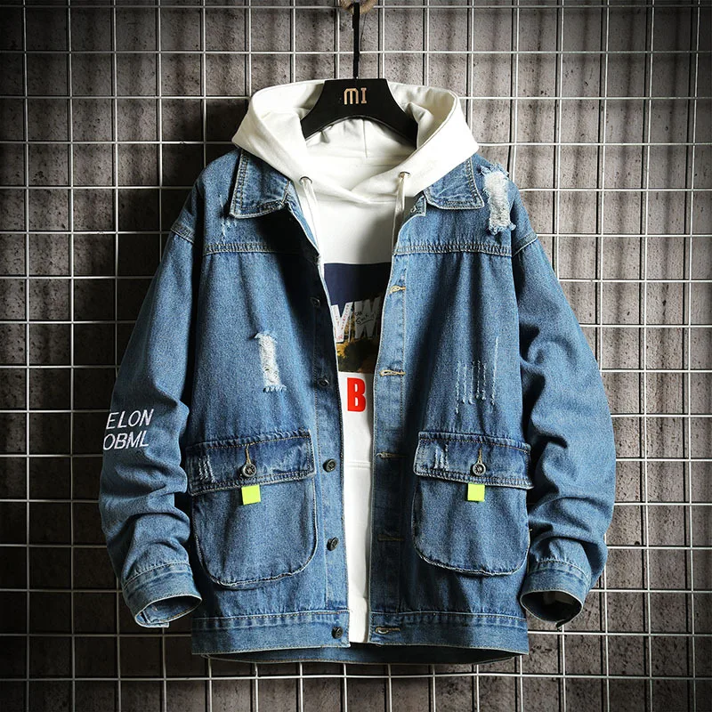 Spring 2022 New Teenagers Casual Students Men's Denim Jacket Korean Lapel Handsome Personality Students Wear Gown Jacket
Spring 2022 New Teenagers Casual Students Men's Denim Jacket Korean Lapel Handsome Personality Students Wear Gown Jacket