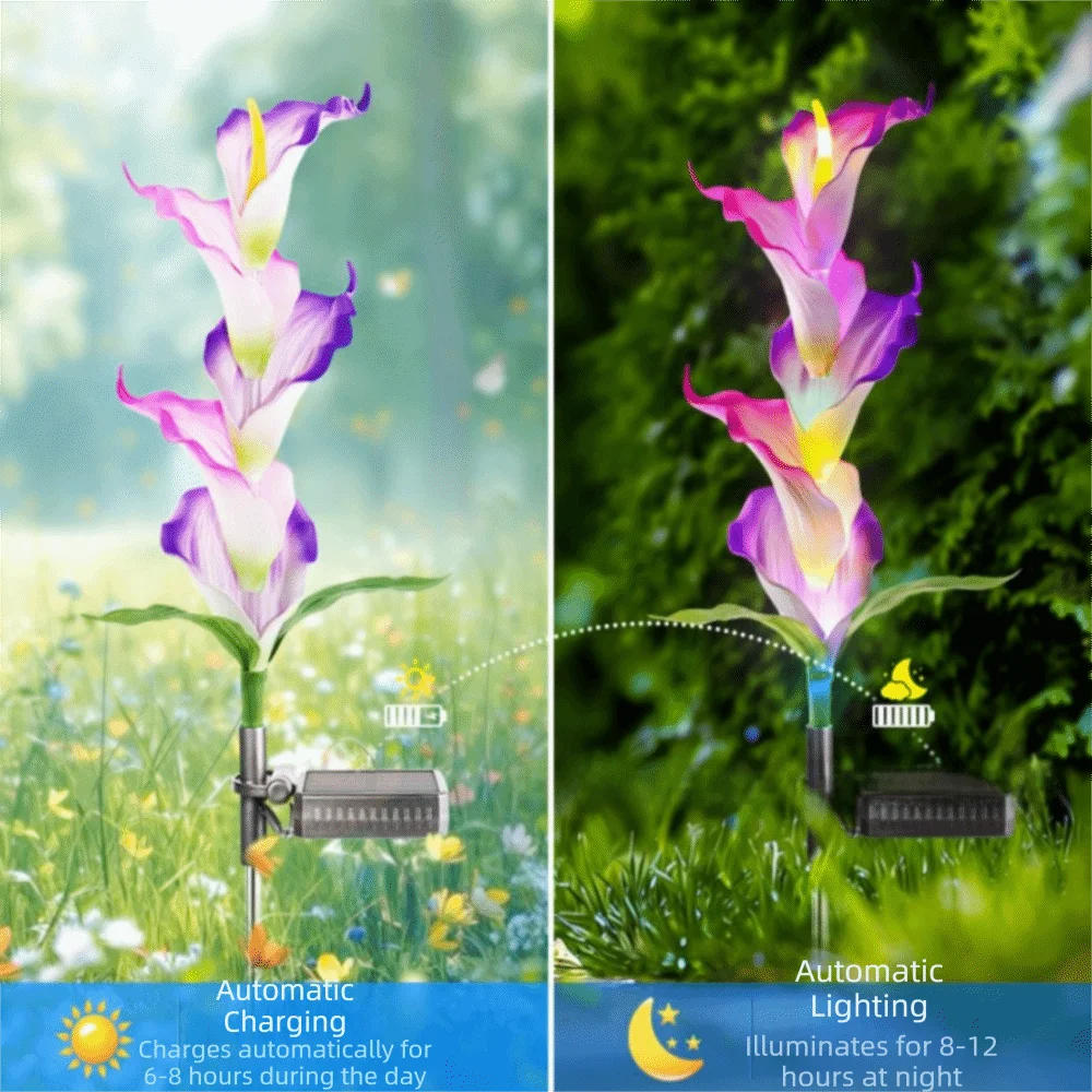 2pcs Colorful LED Solar Garden Light Automatic Color Changing Outdoor Landscape Lighting for 1.2V/AA/600mAh
2pcs Colorful LED Solar Garden Light Automatic Color Changing Outdoor Landscape Lighting for 1.2V/AA/600mAh