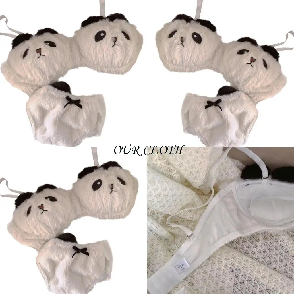 Женская мультипликационная панда, животное, косплей, нижнее белье, пушистое беспроводное беспроводное бюстгальтер и трусики,
Женская мультипликационная панда, животное, косплей, нижнее белье, пушистое беспроводное беспроводное бюстгальтер и трусики,