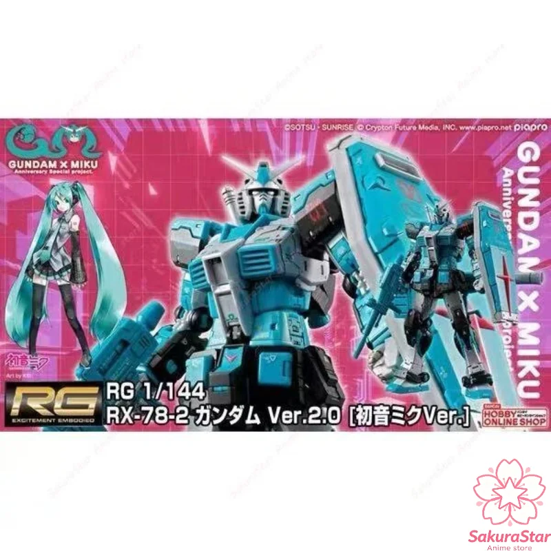 【In Stock】BANDAI PB Limited RG 1/144 RX-78-2 Gundam Ver.2.0 Hatsune Miku Ver. Assembly Model Kit Collection Toy
【In Stock】BANDAI PB Limited RG 1/144 RX-78-2 Gundam Ver.2.0 Hatsune Miku Ver. Assembly Model Kit Collection Toy